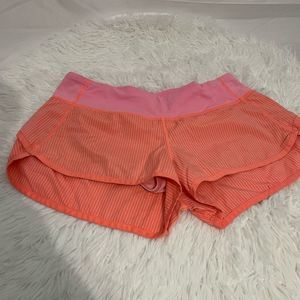 Lululemon Athletic Shorts 4 Orange